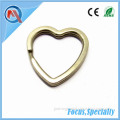 Metal Heart shaped Gold Key Ring